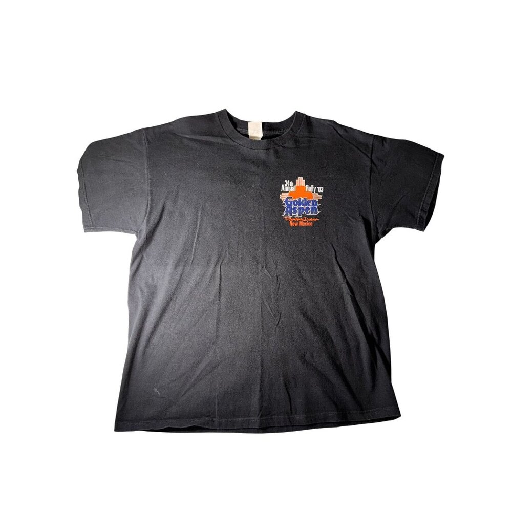XL Vintage Fruit Of The Loom Heavy Cotton 34th Golden Aspen Rally tee Shirt